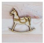  Natúr fa - rajzos hintaló, mérete: 8x7 cm