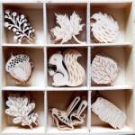  Lézervágott figurák: ősz, 9 db/cs. Méretük: 25-40 mm