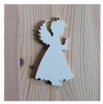  Imádkozó angyal, fehér. Mérete: 5x9 cm