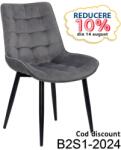  Scaun living din catifea BUC 206 gri