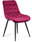  Scaun living din catifea si cadrul metalic BUC 206 visiniu