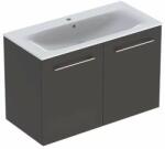 Geberit Set dulap suspendat si lavoar Geberit Selnova lava gri inchis 2 usi 100 cm (501.261.00.1)