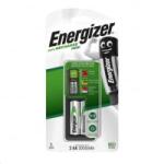 Energizer AccuRecharge Mini NiMH akkumulátor töltő + 2 db 2000mAh AA NiMH HR6 akkumulátor (53542143900) (Energizer 53542143900)