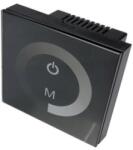 OPTONICA LED dimmer fali fekete üvegpanel RGB szalaghoz érintő vezérléssel (AC6318) (AC6318) - aqua