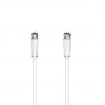 Hama F-Plug - F-Plug antennakábel 90dB fehér 3m (205064)