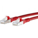 METZ CONNECT RJ45 Hálózati csatlakozókábel, CAT 6A S/FTP [1x RJ45 dugó - 1x RJ45 dugó] 0, 5 m, piros BTR Netcom (1308450566-E)
