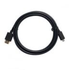 OBSBOT HDMI micro D -> HDMI 1.4 M/M video kábel 1.5m fekete (OCB-2303-CT) (OCB-2303-CT) - aqua