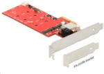 Delock 2x M. 2 2x SATA bővítő kártya PCI-E (89379) (89379)