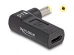 Delock Laptop töltőkábel adapter USB Type-C anya - HP 4, 8 x 1, 7 mm apa 90 fokban hajlított (60006) (60006)