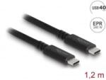 Delock USB4 (Gen 3x2) 40 Gbps koaxiális kábel 1, 2 m (80009)