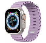 Phoner River Apple Watch 49/45/44/42 mm szilikon szíj levendula (72476) (PH72476)