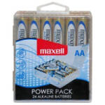 Maxell Alkáli AA ceruza elem Power Pack (24db / csomag) /LR06/ visszazárható átlátszó műanyag doboz