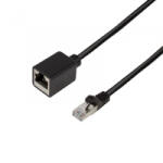 LogiLink prémium patch kábel hosszabbító Cat. 6A, S/FTP 2m fekete (CQX053S)