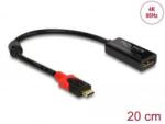 Delock DisplayPort átalakító USB Type-C kijelzőhöz 4K, 60Hz (63928) (63928) - aqua
