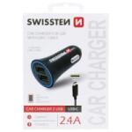 SWISSTEN Szivargyújtós USB Gyorstöltő + 1, 2m USB-C Kábel 2400mA (3020110908) (s3020110908)
