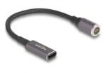Delock laptop töltőkábel USB Type-C anya - mágneses 8 tűs konnektor 15cm (80781) (80781) - aqua