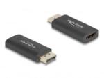 Delock Aktív DisplayPort 1.4 - HDMI adapter 8K HDR funkcióval (61055) (61055)