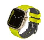 Uniq Linus Airosoft Apple Watch 42/44/45/49mm szilikon szíj lime zöld (UNIQ-49MM-LINUSLGRN)