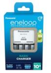 Panasonic Eneloop K-KJ51MCD04E akkumulátor töltő időzítővel + 4db AAA 800mAh akkumulátor (K-KJ51MCD04E) - aqua