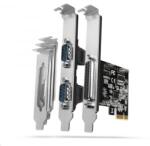 AXAGON 2x Soros + 1x Párhuzamos port bővítő kártya PCIe (PCEA-PSN) (PCEA-PSN)
