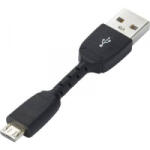 Renkforce Powerbank csatlakozókábel USB 2.0, A-ról mikro B-re, 5 cm, renkforce - aqua