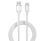 DEVIA JELLY USB-A - USB-C töltő- és adatkábel 1.2m fehér (EC629_W)