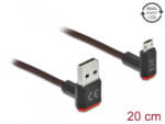Delock EASY-USB 2.0 A-típusú csatlakozó - EASY-USB Micro-B kábel 0, 2m fekete (85264)