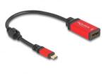 Delock USB Type-C - DisplayPort adapter (DP Alt Mode) 8K 30 Hz-hez HDR piros (60052)