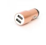 Platinet 2xUSB-A autós töltő RoseGold (OUCC2MRG) (OUCC2MRG) - aqua