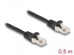 Delock RJ50 apa - RJ50 apa S/FTP kábel 0, 5 m fekete (80186) (80186)
