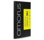 Amorus képernyővédő üveg (2.5D full glue, teljes felületén tapad, extra karcálló, 0.3mm, 9H) FEKETE [OnePlus Nord CE 5G]