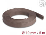 Delock rágcsálóbiztos fonott, nyújtható kábelharisnya 5m x 19mm barna (20905) (20905)