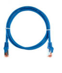 NIKOMAX Patch kábel S/FTP CAT6a LSOH, Essential Series, 3m, kék (NMC-PC4SA55B-ES-030-C-BL) - aqua