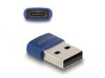 Delock USB-A apa-USB-C anya adapter kék (60051) (60051)