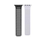 Phoner Spike Apple Watch szilikon szíj 49/45/44/42mm fekete/felhőszürke (72557) (PH72557)