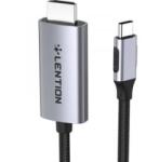 Lention CU707 USB-C - HDMI 2.0 kábel 3m fekete-szürke (CB-CU707H-3MSC-GRY-) (CB-CU707H-3MSC-GRY-)