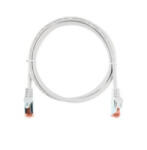 NIKOMAX Patch kábel S/FTP CAT6a LSOH, Essential Series, 1m, fehér (NMC-PC4SA55B-ES-010-C-WT) - aqua