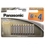 Panasonic 1.5V Alkáli AAA ceruza elem Everyday Power (10db / csomag) (LR03EPS-10BW6-4F) (LR03EPS-10BW6-4F)