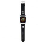 Karl Lagerfeld Apple Watch 42/44/45/49mm óraszíj fekete KLAWLSLKCNK (129514) (KLAWLSLKCNK)