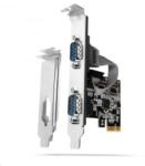 AXAGON 2x Soros port bővítő kártya PCIe (PCEA-S2N) (PCEA-S2N) - aqua