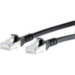 METZ CONNECT RJ45 Hálózati csatlakozókábel, CAT 6A S/FTP [1x RJ45 dugó - 1x RJ45 dugó] 5 m, fekete BTR Netcom (1308455000-E)