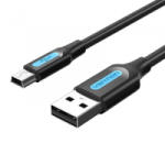 Vention USB 2.0 A - Mini-B kábel 1, 5m fekete (COMBG)