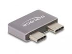 Delock USB Type-C adapter USB 40 Gbps 2 x apa - 2 x anya port védővel fém (60055)