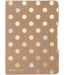 Herlitz Caiet MyBook Flex A5 Herlitz 40 File 80gr Patratele Coperta Din Material Fara Celuloza Alb||Auriu (9481150)