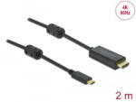 Delock aktív USB-C - HDMI kábel (DP Alt Mode) 4K60Hz 2m (85970)