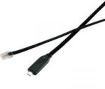 Renkforce USB-C, RJ45 Csatlakozókábel [1x USB-C dugó - 1x RJ45 dugó, 8p8c] 3.00 m Fekete