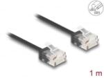 Delock RJ45 Cat. 6 UTP hálózati kábel 1m fekete (80371) (80371)