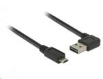 Delock 85166 EASY-USB A 2.0 ívelt bal / jobb > EASY-USB 2.0 micro-B kábel, 2 m