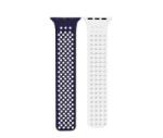 Phoner Spike Apple Watch szilikon szíj 38/40/41mm kék/fehér (72546) (PH72546)