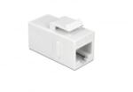 Delock RJ45-aljzat > RJ45-aljzat, Cat. 6 UTP Keystone modul fehér (86379) (86379)